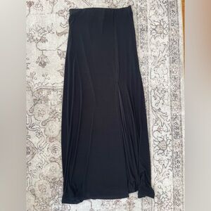 Gina Tricot Black Maxi Skirt with Slit